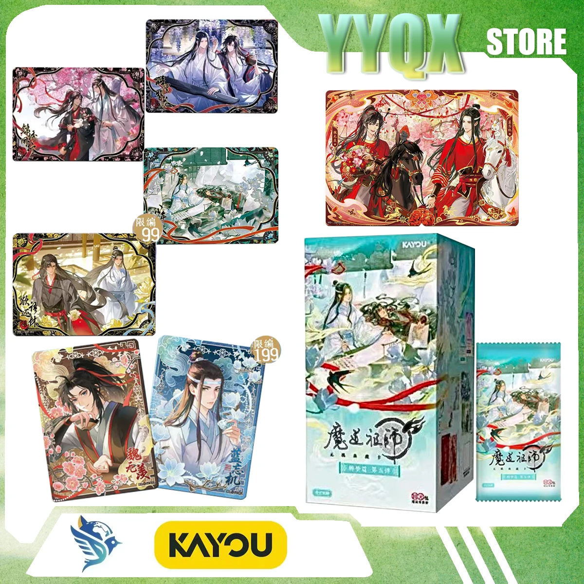 KAYOU 2026 New Grandmaster Of Demonic Cultivatio Collectible Cards Peripherals Cartoon Animation Anime Figurines Surprise Gifts
KAYOU 2026 New Grandmaster Of Demonic Cultivatio Collectible Cards Peripherals Cartoon Animation Anime Figurines Surprise Gifts