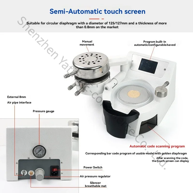 Oral pressure film machine positive pressure dental instrument pressure film machine,vacuum forming machine,orthodontic retainer
Oral pressure film machine positive pressure dental instrument pressure film machine,vacuum forming machine,orthodontic retainer