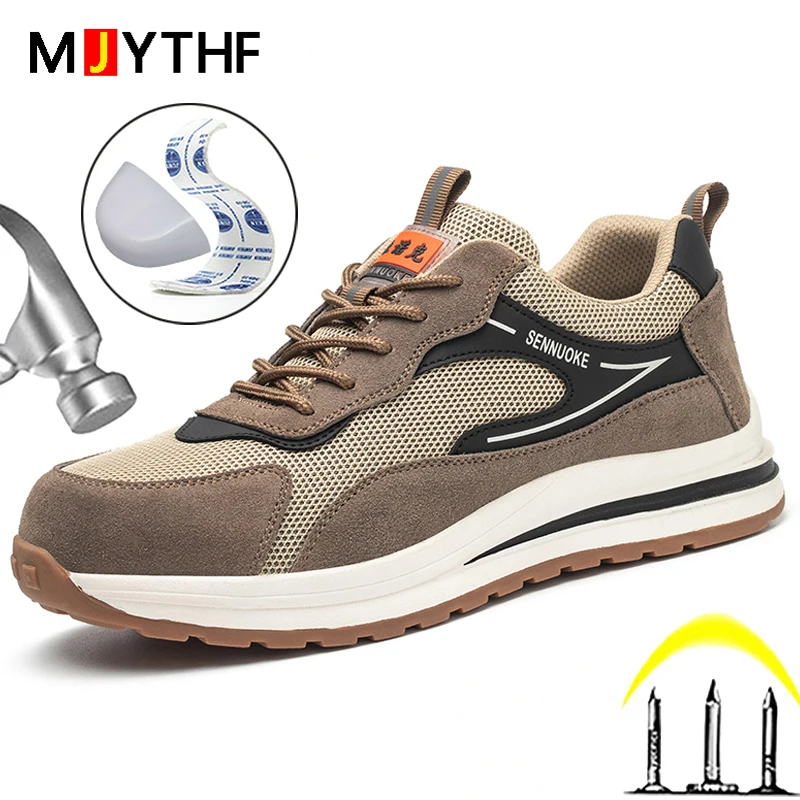 Новая спортивная защитная обувь MJYTHF, Мужская модная рабочая обувь, композитные защитные ботинки с противоударным носком, обувь с защитой от проколов и повреждений
Новая спортивная защитная обувь MJYTHF, Мужская модная рабочая обувь, композитные защитные ботинки с противоударным носком, обувь с защитой от проколов и повреждений
