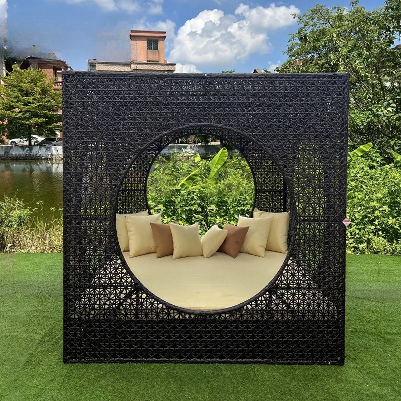 Outdoor bed rattan creative square three-dimensional bird cage bird's nest resort hotel open-air sea view room outdoor rattan
Outdoor bed rattan creative square three-dimensional bird cage bird's nest resort hotel open-air sea view room outdoor rattan