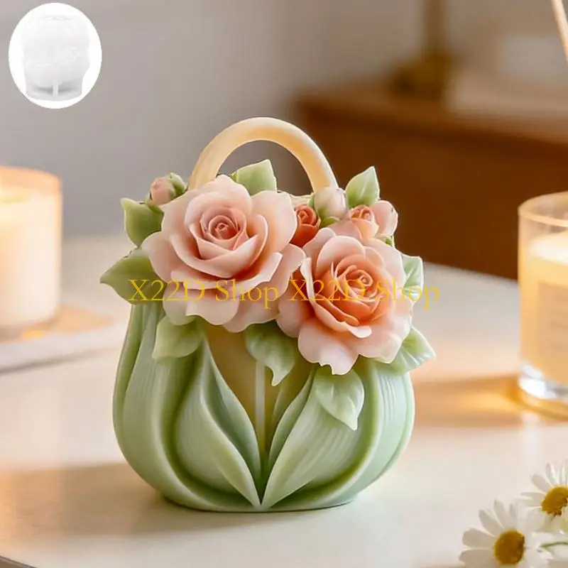 X22D Flower Purse Silicone Molds Temperature Resistant For Making Soap
X22D Flower Purse Silicone Molds Temperature Resistant For Making Soap
