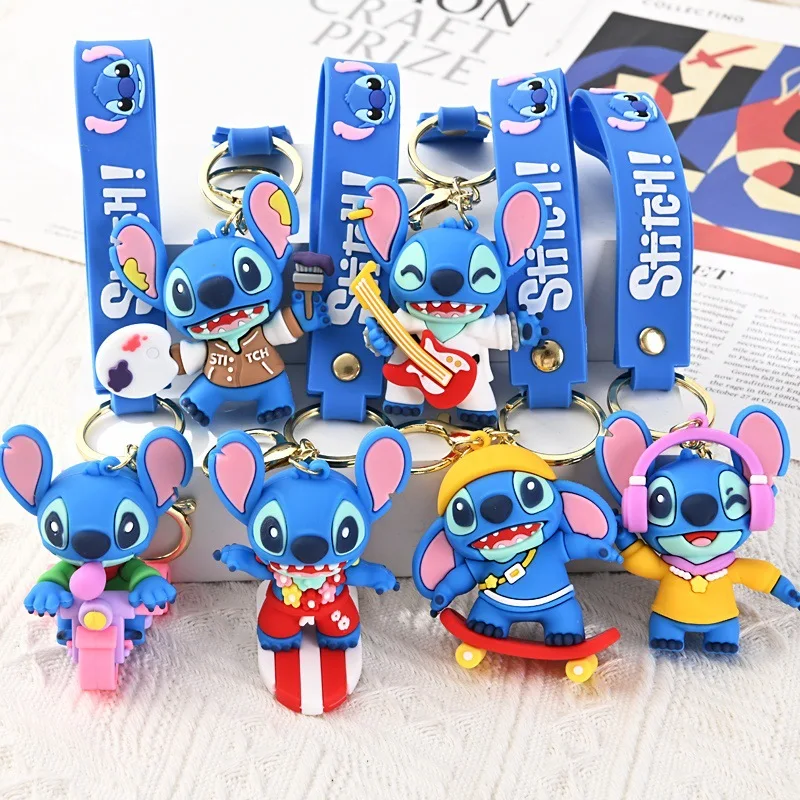 Disney Stitch New Street keychain Pendant Soft Rubber Cartoon Small Gift Music Cartoon Cute keychain Doll Girl Gift
Disney Stitch New Street keychain Pendant Soft Rubber Cartoon Small Gift Music Cartoon Cute keychain Doll Girl Gift