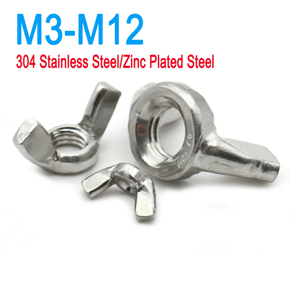 M3 M4 M5 M6 M8 M10 M12 DIN315 304 Stainless steel/Galvanized Wing Nut Butterfly Wing Ram Nut Manual Fastening Nut 2/10/20pcs
M3 M4 M5 M6 M8 M10 M12 DIN315 304 Stainless steel/Galvanized Wing Nut Butterfly Wing Ram Nut Manual Fastening Nut 2/10/20pcs