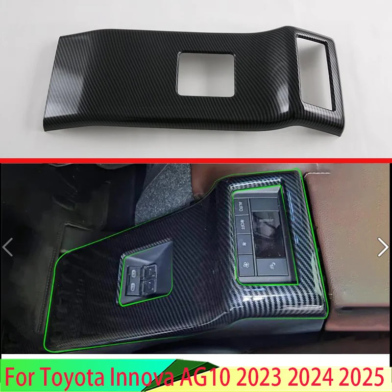 For Toyota Innova AG10 2023 2024 2025 Car Accessories Carbon Fiber Style Plated Armrest Box Rear Air Vent Frame Trim Cover
For Toyota Innova AG10 2023 2024 2025 Car Accessories Carbon Fiber Style Plated Armrest Box Rear Air Vent Frame Trim Cover