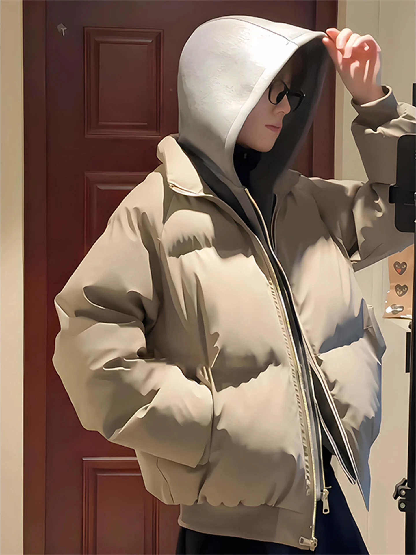 American Sle Cleanfit PU Leather ort Cotton Jaet Men's Thiened Stand Collar Bread Sle Coat Warmth Youth Trend
American Sle Cleanfit PU Leather ort Cotton Jaet Men's Thiened Stand Collar Bread Sle Coat Warmth Youth Trend