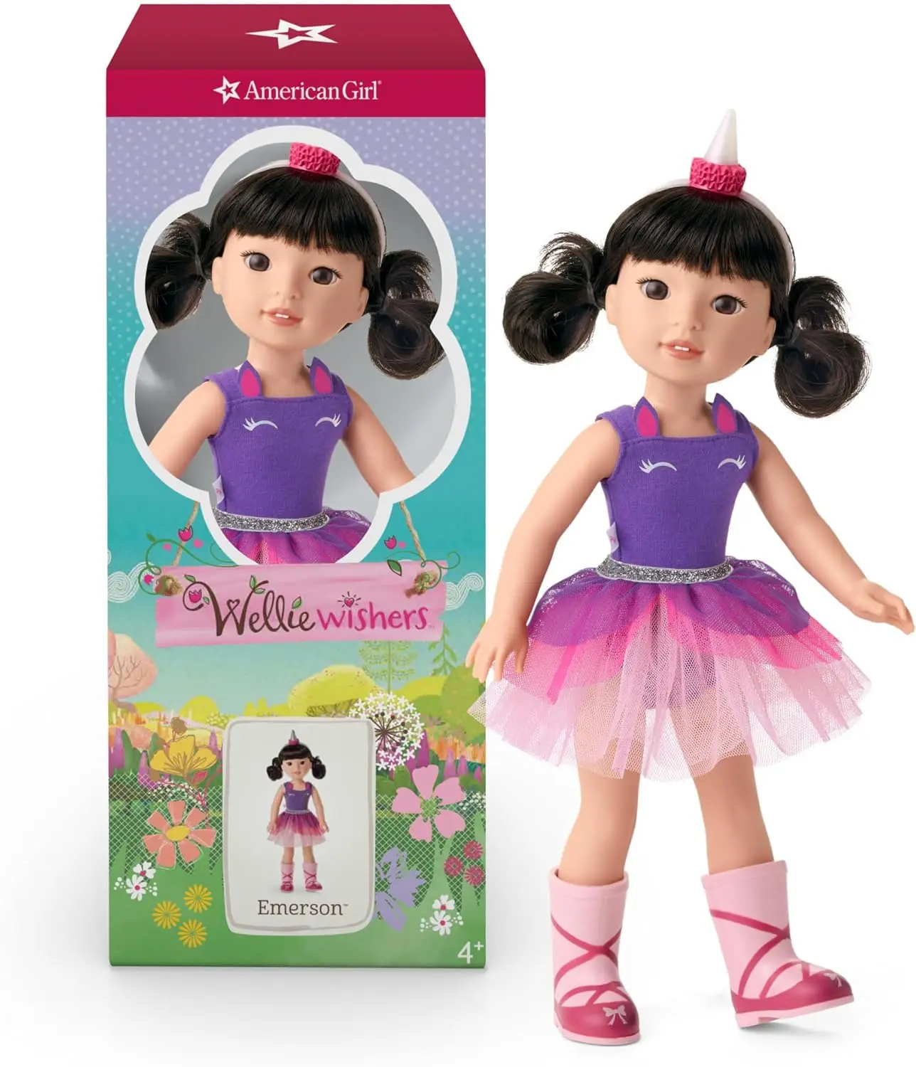 14.5" Purple and Silver Doll for Girls, American Style Playtime Companion
14.5" Purple and Silver Doll for Girls, American Style Playtime Companion