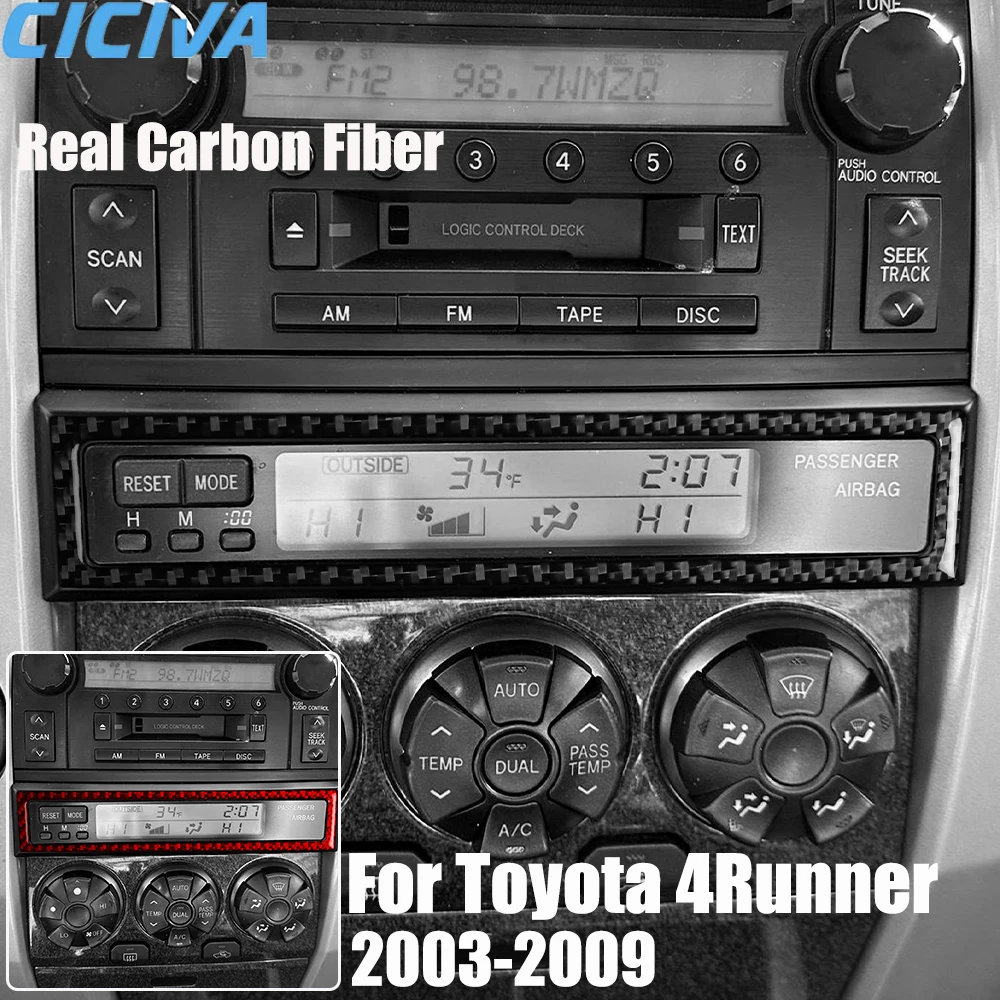 Автомобильные аксессуары из настоящего углеродного волокна, накладка на радиоуправление, мягкая наклейка для Toyota 4Runner 2003 2004 2005 2006 2007 2008 2009
Автомобильные аксессуары из настоящего углеродного волокна, накладка на радиоуправление, мягкая наклейка для Toyota 4Runner 2003 2004 2005 2006 2007 2008 2009