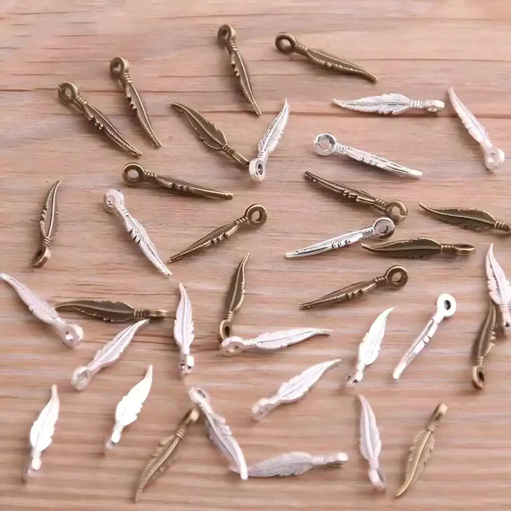 30PCS 2 * 16mm DIY Alloy Jewelry Accessories, Animal Mini Feather Pendant Accessories
30PCS 2 * 16mm DIY Alloy Jewelry Accessories, Animal Mini Feather Pendant Accessories