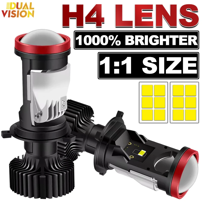 H4 LED Projector Headlight CANBUS Bi Led Lens Projector with Fan H4 Mini Size Lens Car Headlight Automobile Hi Lo Beam Bulbs 12V
H4 LED Projector Headlight CANBUS Bi Led Lens Projector with Fan H4 Mini Size Lens Car Headlight Automobile Hi Lo Beam Bulbs 12V
