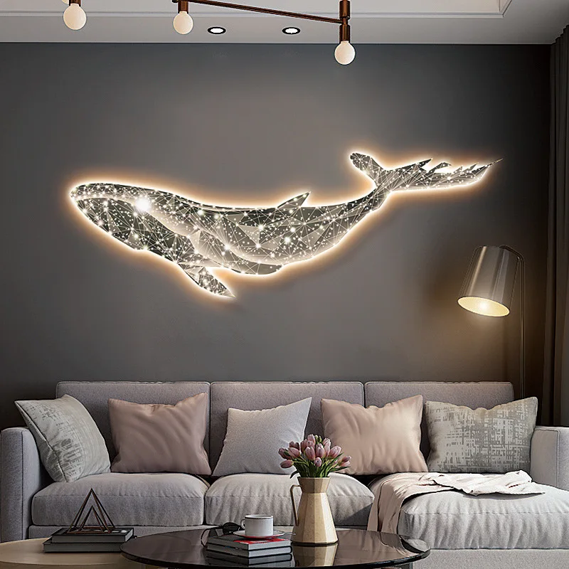 Luxury Crystal Inlaid Starry Sky Whale LED Night Light Wall Art - Living Room/Bedroom Remote Atmosphere Decorative Painting
Luxury Crystal Inlaid Starry Sky Whale LED Night Light Wall Art - Living Room/Bedroom Remote Atmosphere Decorative Painting