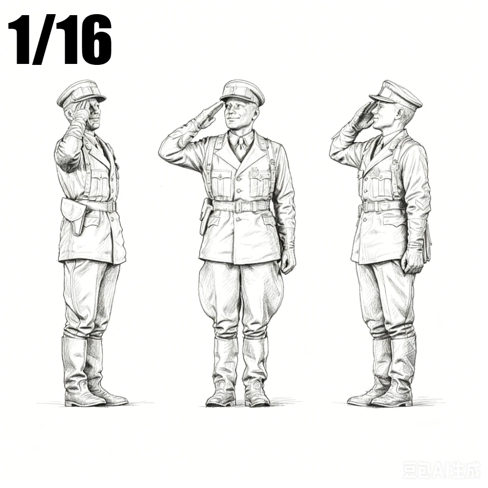1/16 Scale US Saluting Officers Resin Model Kit Unpainted Miniature Soldier Figures Military Diorama Accessories For DIY
1/16 Scale US Saluting Officers Resin Model Kit Unpainted Miniature Soldier Figures Military Diorama Accessories For DIY