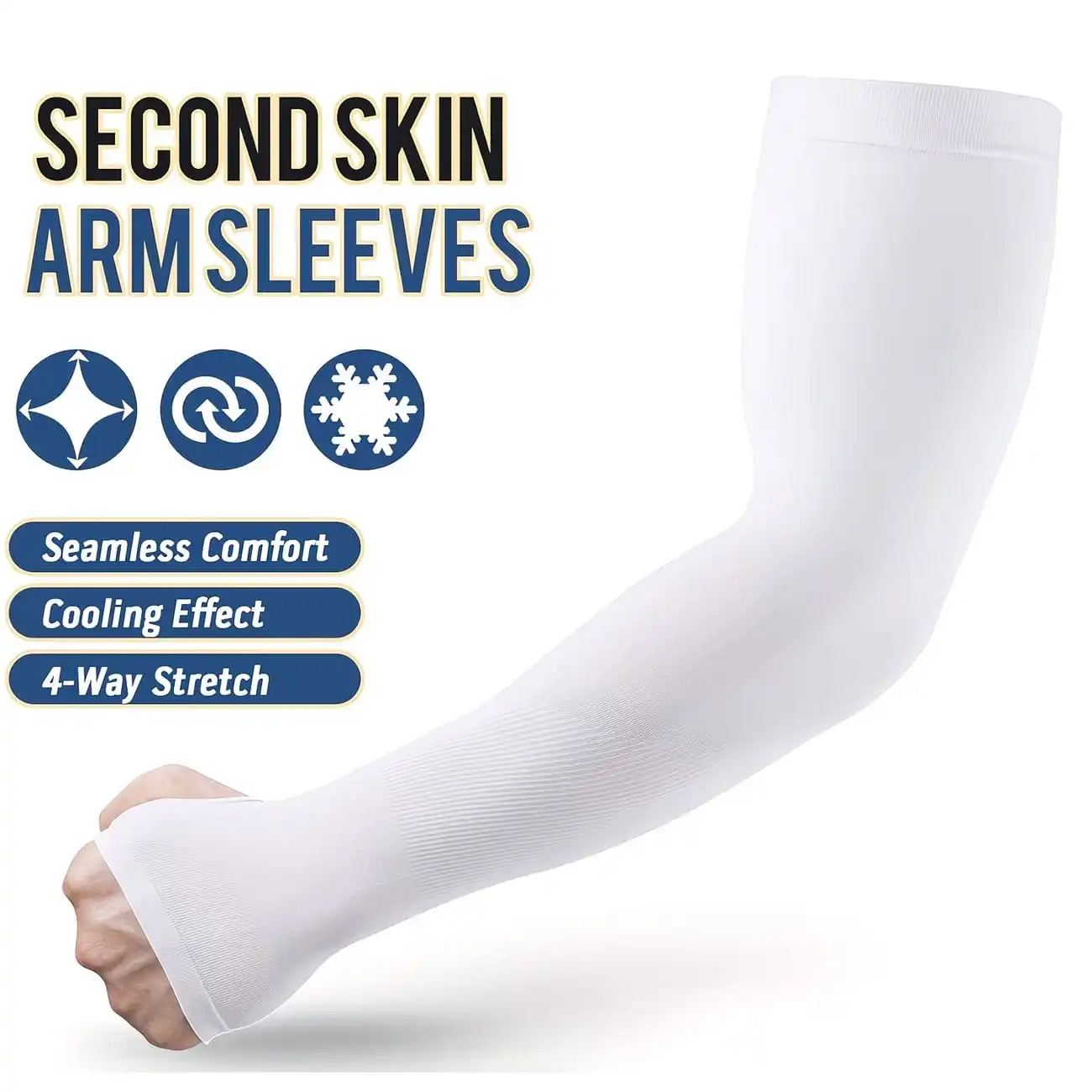 1 Pair Arm Sleeves With Thumb Hole, Breathable And Cooling, Unisex, Summer Sun Protection, Compression Long Sleeve Design, Suitable For Covering Tattoos, Ideal For Sports, Fitness, Cycling, Driving, School And More
1 Pair Arm Sleeves With Thumb Hole, Breathable And Cooling, Unisex, Summer Sun Protection, Compression Long Sleeve Design, Suitable For Covering Tattoos, Ideal For Sports, Fitness, Cycling, Driving, School And More