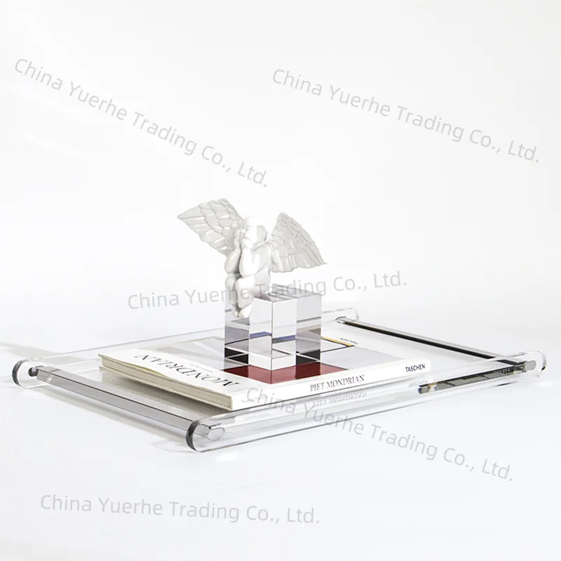 Modern European light luxury acrylic silver edge tray desktop storage plate model house sales office jewelry decoration
Modern European light luxury acrylic silver edge tray desktop storage plate model house sales office jewelry decoration