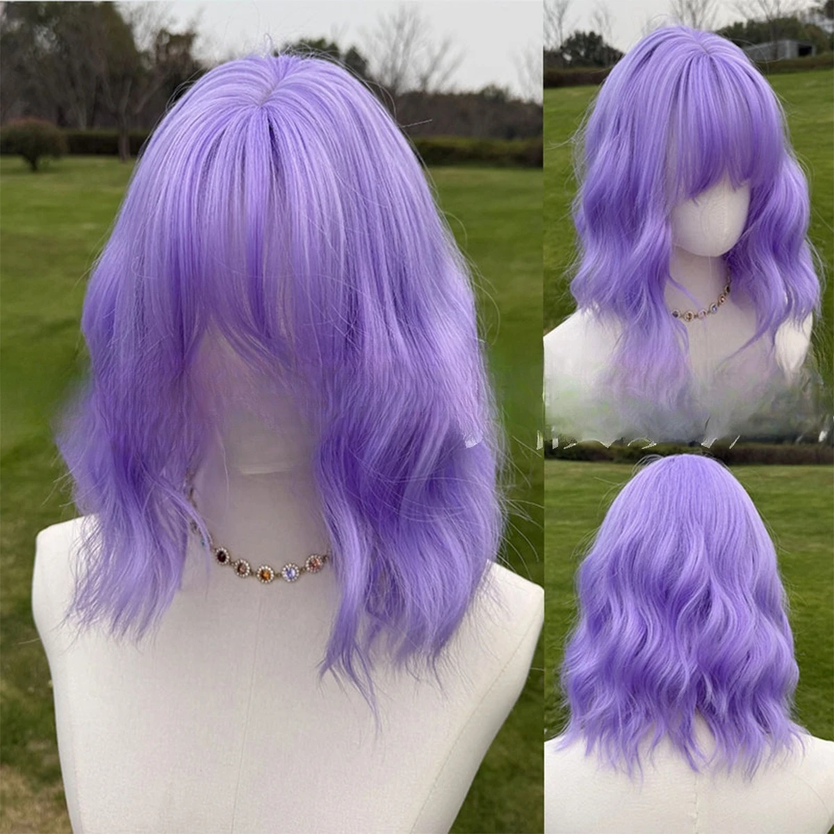 Wig Femininity Short Hair Wig Curly Hair Purple Super Realistic Natural Fluffy European and American Style
Wig Femininity Short Hair Wig Curly Hair Purple Super Realistic Natural Fluffy European and American Style