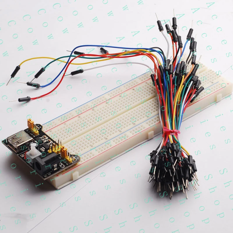 PP+ MB-102 MB102 Solderless breadboard + Power Module 3.3V/5V + 65 pcs Jumper cables
PP+ MB-102 MB102 Solderless breadboard + Power Module 3.3V/5V + 65 pcs Jumper cables