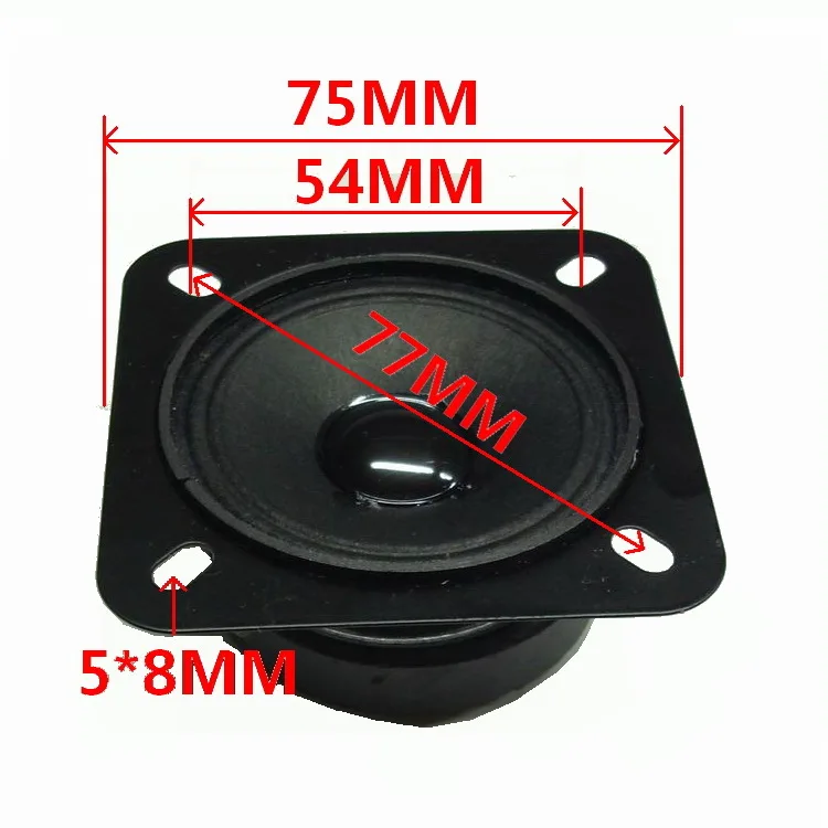55mm-Ferrite magnet 2.5 Inch 75mm 4ohm/8ohm optional RMS 5W 92DB 13-core square Paper Cone Type Tweeter Speaker(1pcs speaker)
55mm-Ferrite magnet 2.5 Inch 75mm 4ohm/8ohm optional RMS 5W 92DB 13-core square Paper Cone Type Tweeter Speaker(1pcs speaker)