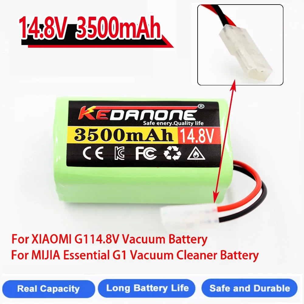 14.8V 3500mAh 18650 Rechargeable Battery for Xiaomi Mi Robot Vacuum-mop Essential (MJSTG1) Robot Vacuum 14.4V xiaomi g1 battery
14.8V 3500mAh 18650 Rechargeable Battery for Xiaomi Mi Robot Vacuum-mop Essential (MJSTG1) Robot Vacuum 14.4V xiaomi g1 battery