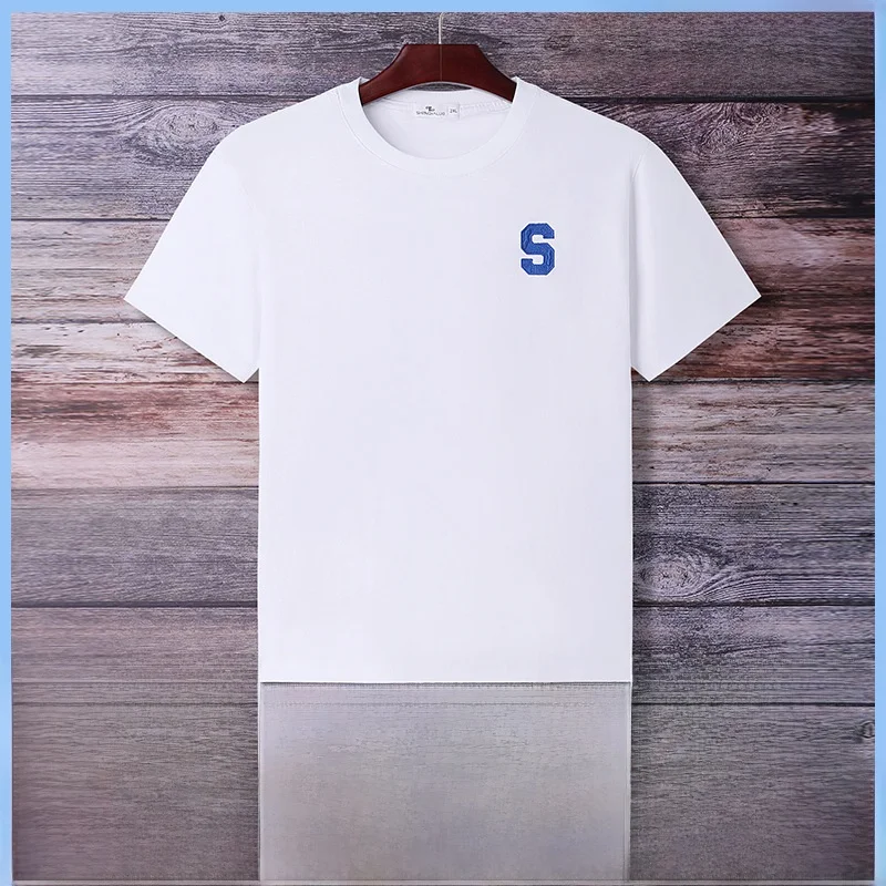 Men's Short Sleeve T-Shirt Pure Cotton Heavyweight Embroidery Fatty Boy North America Style Basic Popular Crew Neck T-Shirt
Men's Short Sleeve T-Shirt Pure Cotton Heavyweight Embroidery Fatty Boy North America Style Basic Popular Crew Neck T-Shirt