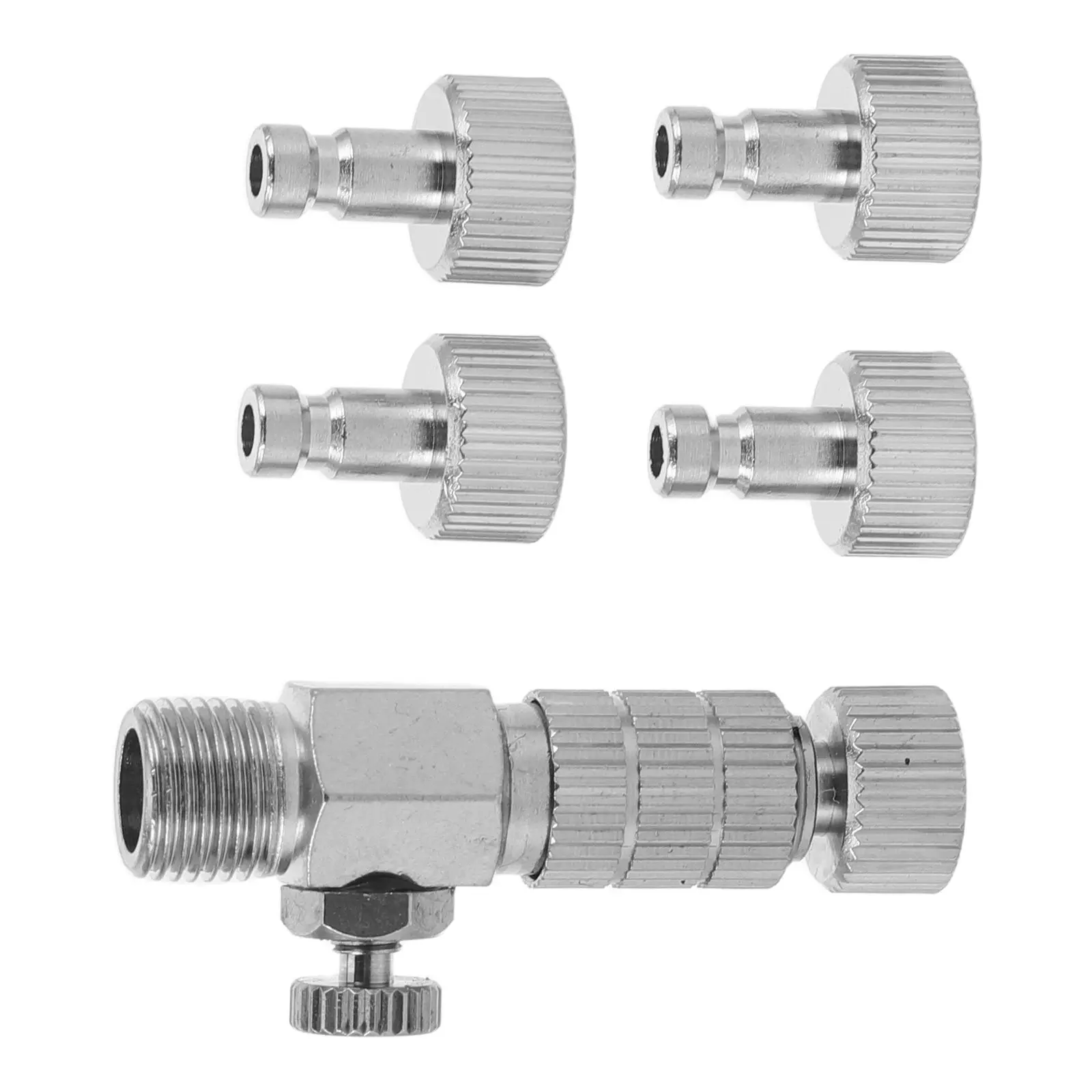 1 Set Airbrush Quick Release Coupling Adapter Kit 1/8 Inch Male Female Fitting Adjustable Control Valve For Compressor Durable
1 Set Airbrush Quick Release Coupling Adapter Kit 1/8 Inch Male Female Fitting Adjustable Control Valve For Compressor Durable