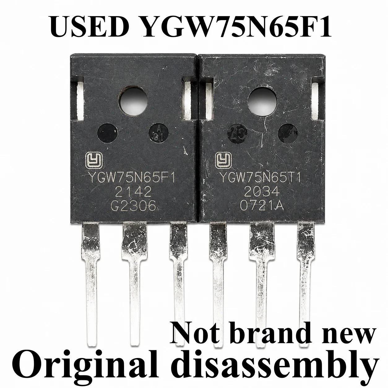 1pcs 100% Original disassembly used Transistor YGW75N65F1 YGW75N65T1 YGW75N65FP 75N65 650V 75A TO-247 In Stock
1pcs 100% Original disassembly used Transistor YGW75N65F1 YGW75N65T1 YGW75N65FP 75N65 650V 75A TO-247 In Stock