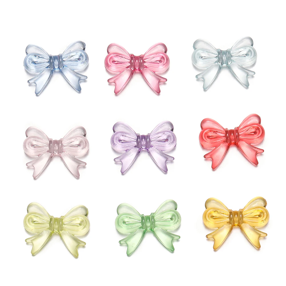 30Pcs/Lot 14x18mm Multicolor Transparent Bow Acrylic Bead DIY Handmade Jewelry Earrings Keychain Material Accessories 2030
30Pcs/Lot 14x18mm Multicolor Transparent Bow Acrylic Bead DIY Handmade Jewelry Earrings Keychain Material Accessories 2030