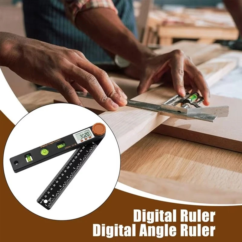 ABZY-4 In 1 Digital Display Angle Ruler Protractor LCD Display Angle Measuring Tool Woodworking Accessories
ABZY-4 In 1 Digital Display Angle Ruler Protractor LCD Display Angle Measuring Tool Woodworking Accessories