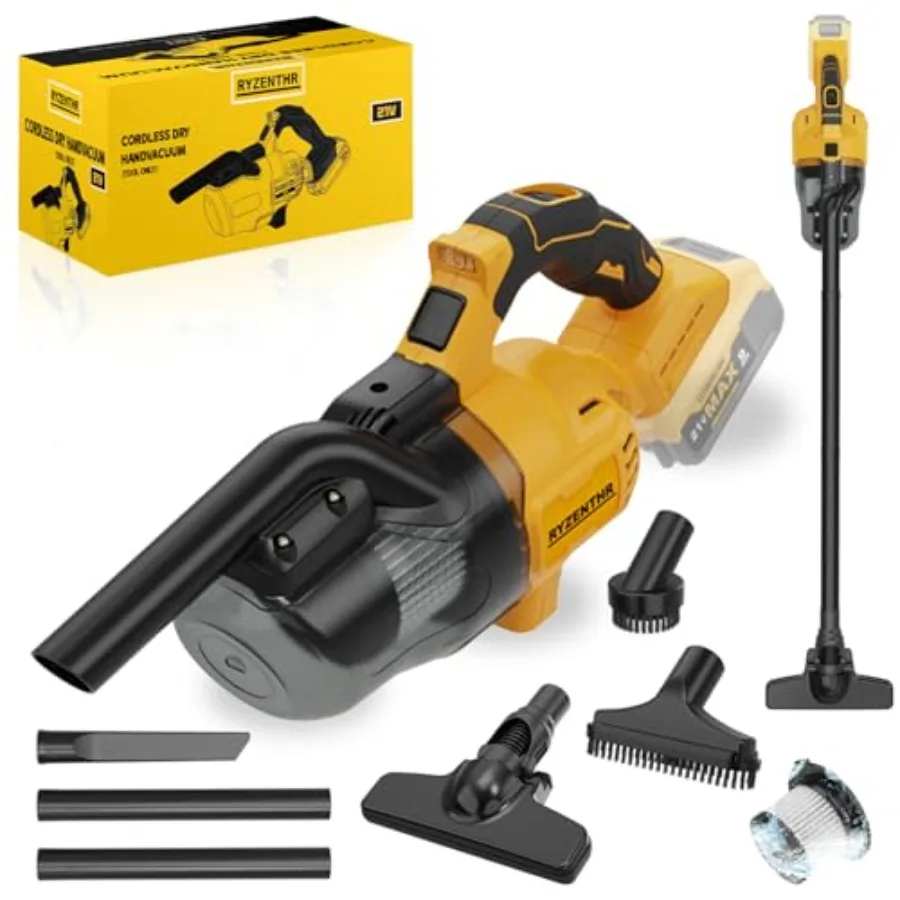 Cordless Vacuum for DE-Walt 20V Battery 5-in-1 Handheld Electric Vacuum Cleaner with 500W Powerful Motor 46 CFM Portable Hand V
Cordless Vacuum for DE-Walt 20V Battery 5-in-1 Handheld Electric Vacuum Cleaner with 500W Powerful Motor 46 CFM Portable Hand V