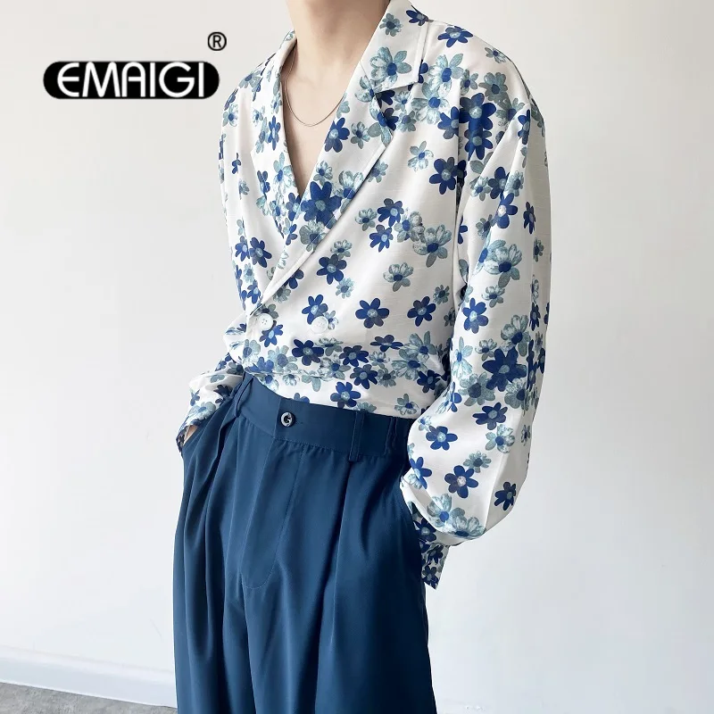 Autumn New Shirts Men Flower Print Harajuku Korean Streetwear Fashion Loose Casual Long Sleeve Shirt Male Tops Blouse Man
Autumn New Shirts Men Flower Print Harajuku Korean Streetwear Fashion Loose Casual Long Sleeve Shirt Male Tops Blouse Man