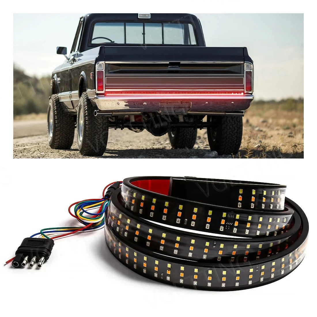 60 Inch LED Truck Tailgate Light 432LED Tail Light Strip Reverse Backup Brake Warning Dynamic Turn Signal White Red Yellow 12V
60 Inch LED Truck Tailgate Light 432LED Tail Light Strip Reverse Backup Brake Warning Dynamic Turn Signal White Red Yellow 12V