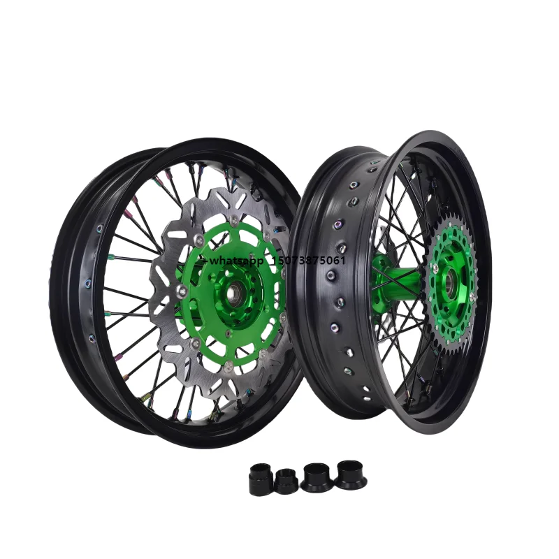 Fit KX KXF 17 Inch Supermoto Wheel Set
Fit KX KXF 17 Inch Supermoto Wheel Set