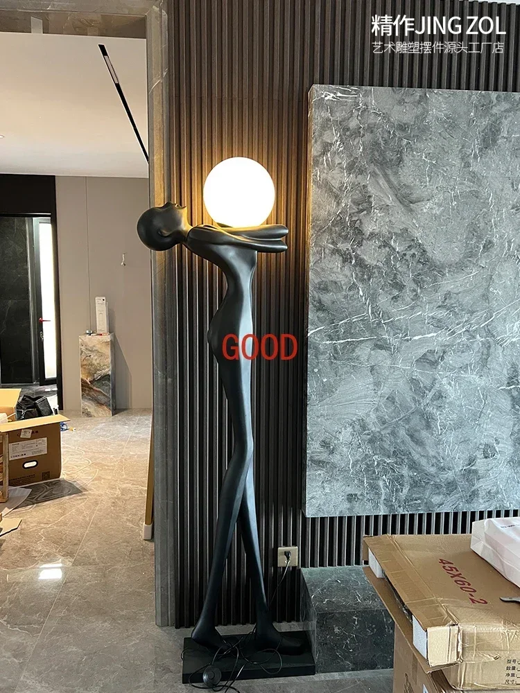 Postmodern figure art sculpture floor lamp lobby home
Postmodern figure art sculpture floor lamp lobby home