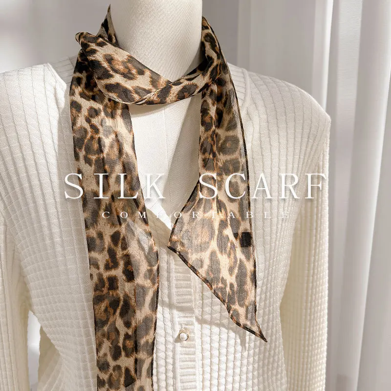 100% Silk Scarf Ribbon Summer Tie Scarves Neck Tape Ladies Silk Woman Accesories Thin High Quality Scarf on the Neck Fashion
100% Silk Scarf Ribbon Summer Tie Scarves Neck Tape Ladies Silk Woman Accesories Thin High Quality Scarf on the Neck Fashion