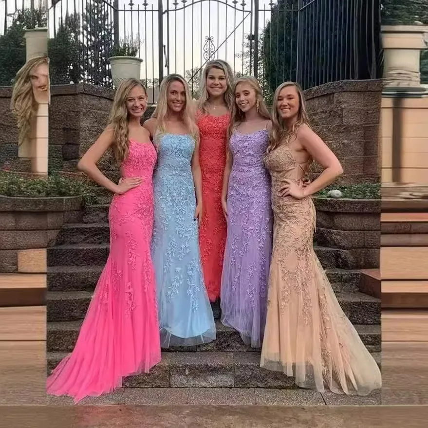 Customized Mermaid Women Evening Dresses Appliques Tulle Prom Birthday Party Gowns Formal Occasion Vestido De Noche
Customized Mermaid Women Evening Dresses Appliques Tulle Prom Birthday Party Gowns Formal Occasion Vestido De Noche