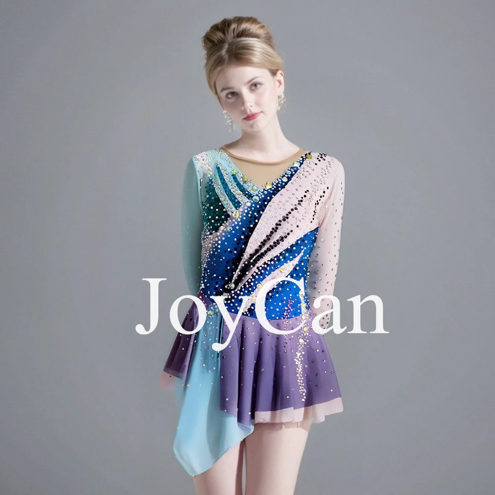 JoyCan Figure Skating Dress Girls Purple Print Sparkling Rhinestones Competition Performance Leotards CustomizeBD1849
JoyCan Figure Skating Dress Girls Purple Print Sparkling Rhinestones Competition Performance Leotards CustomizeBD1849