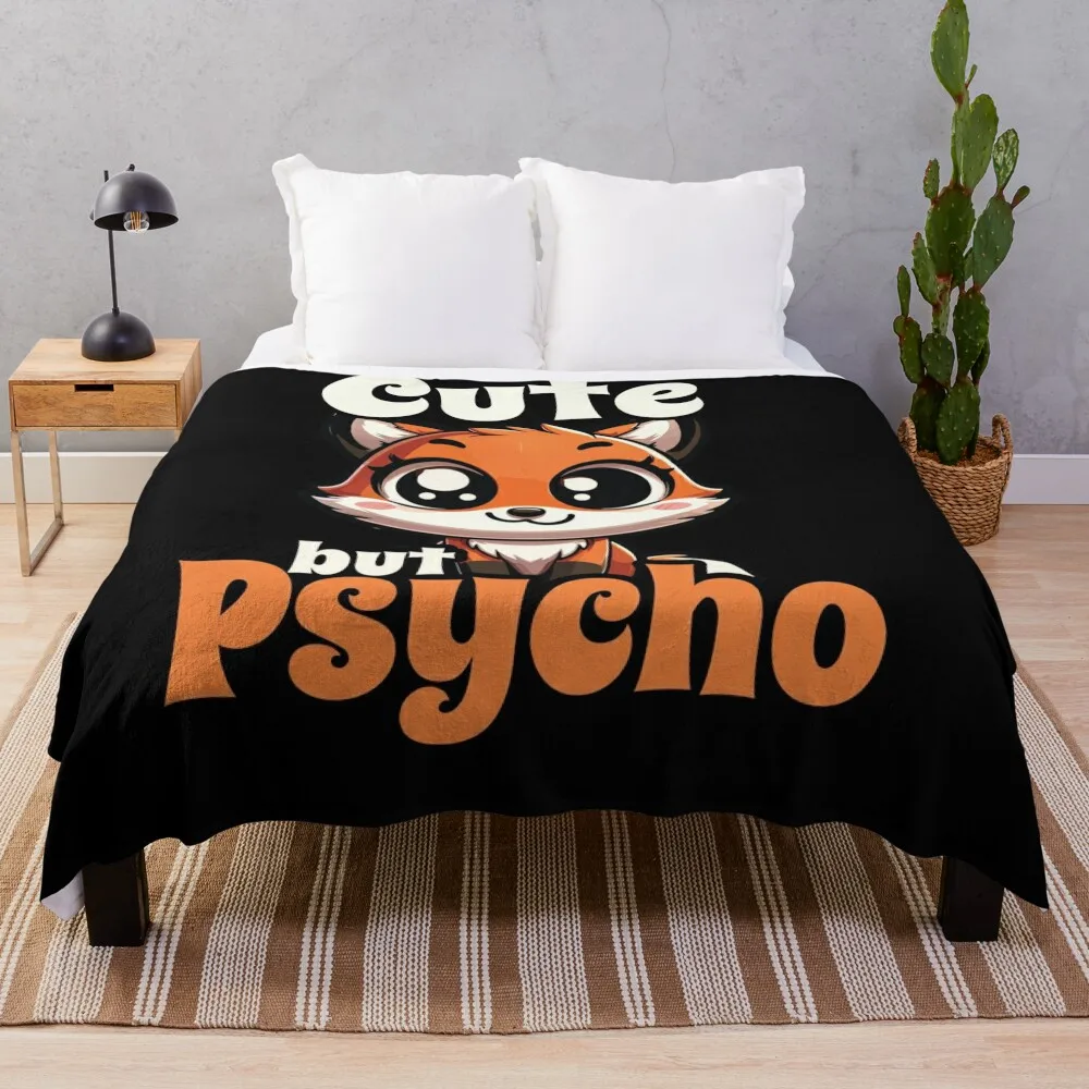 Cute But Psycho Fox Adorable Kawaii Animal Design Throw Blanket Warm Decorative Sofas Hairy For Baby Blankets
Cute But Psycho Fox Adorable Kawaii Animal Design Throw Blanket Warm Decorative Sofas Hairy For Baby Blankets