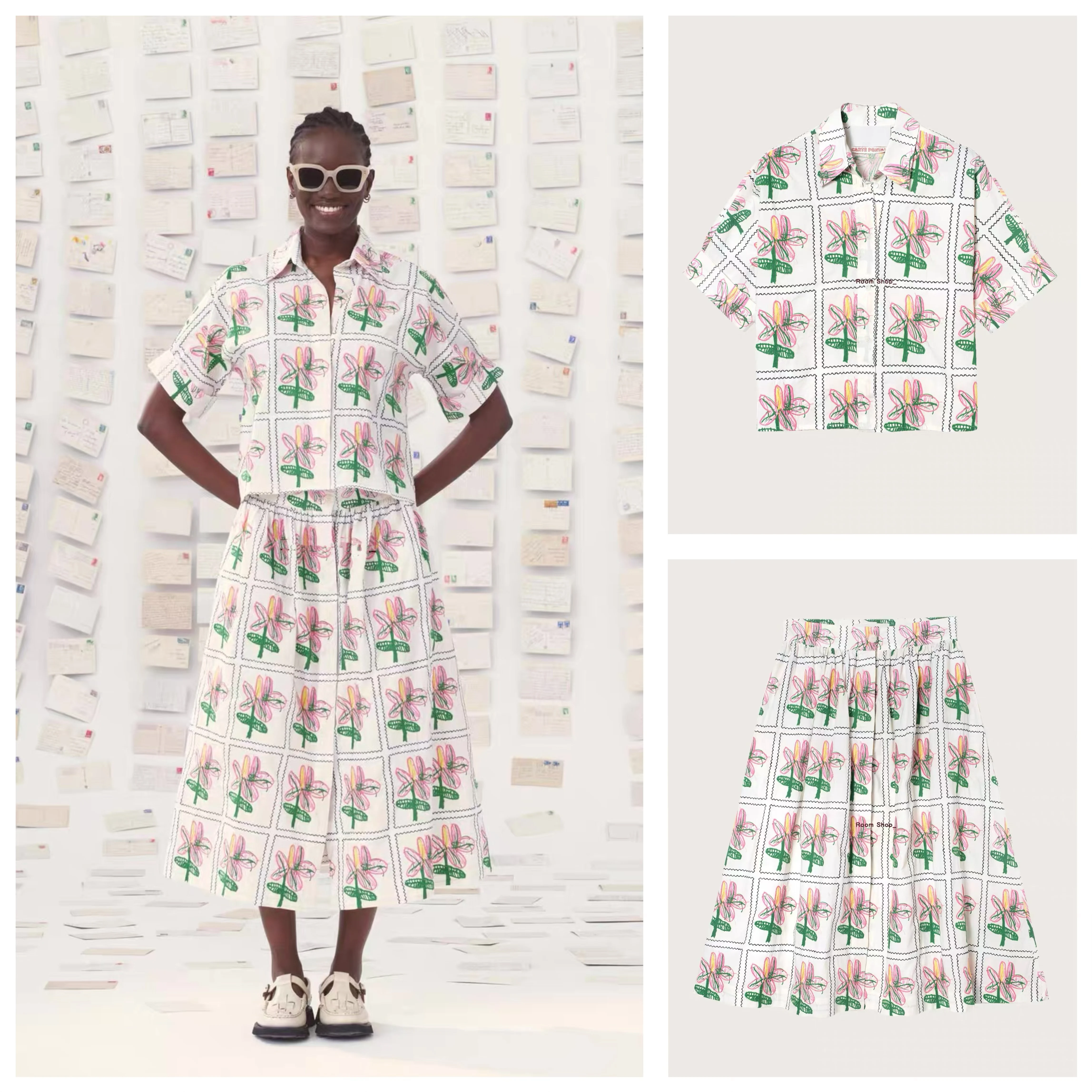Elegant Floral Graffiti Mii Shirt Half Skirt Spring 2026 Cotton French Style Loose Fit Breathable Women's Clothing
Elegant Floral Graffiti Mii Shirt Half Skirt Spring 2026 Cotton French Style Loose Fit Breathable Women's Clothing