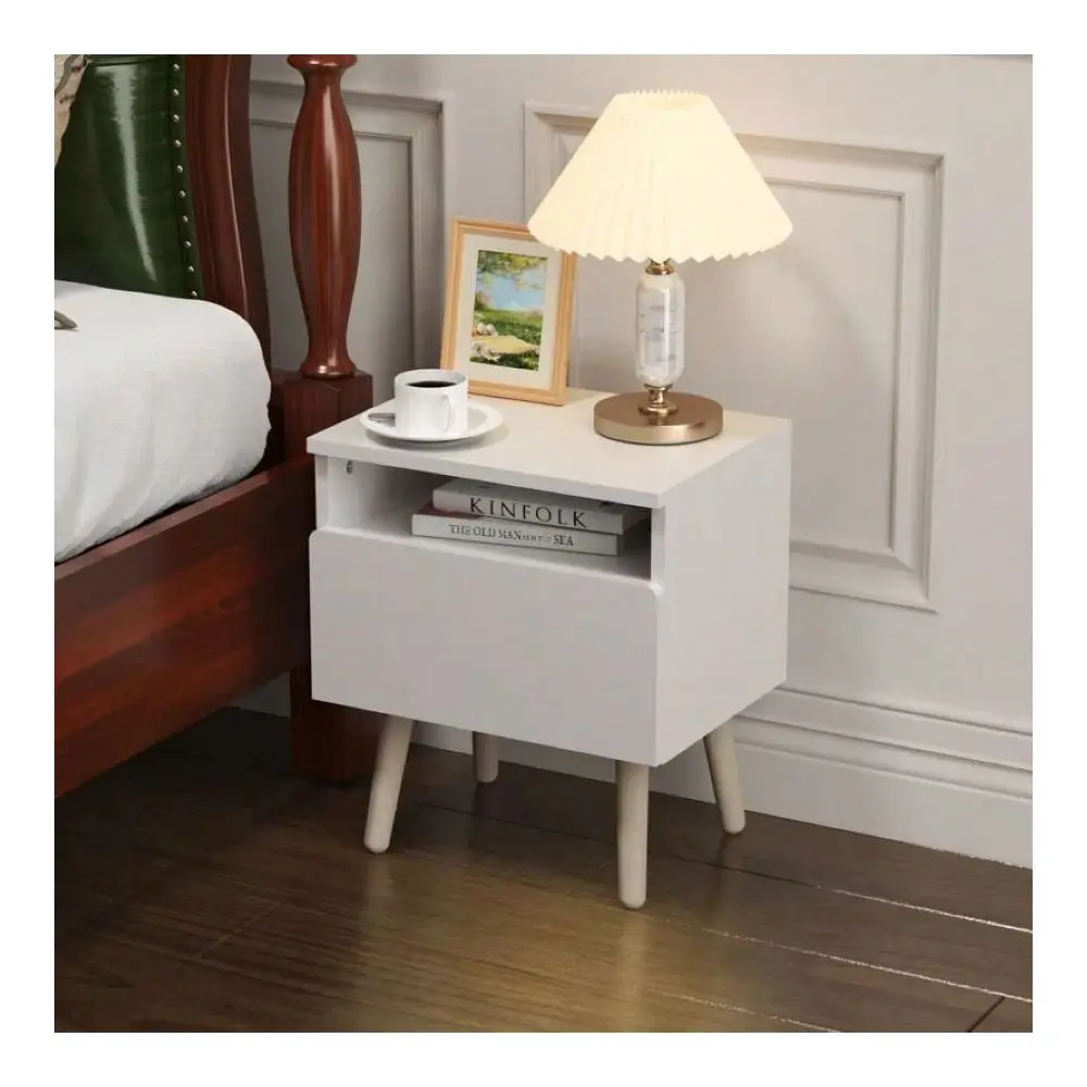 Drawer Nightstand, MDF Bedside Table, End Table With Storage Cabinet For Bedroom, Living Room, Black White Natural
Drawer Nightstand, MDF Bedside Table, End Table With Storage Cabinet For Bedroom, Living Room, Black White Natural