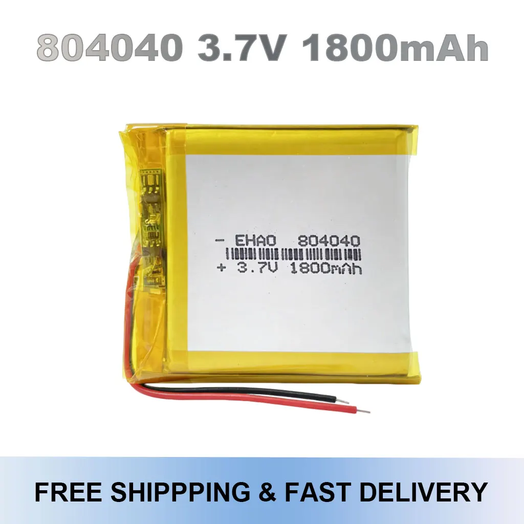 3.7V 1800mAh 804040 LiPo Battery 10PCS Rechargeable Lithium Polymer For GPS PSP MP3 DVD Driving Recorder Mobile Phone
3.7V 1800mAh 804040 LiPo Battery 10PCS Rechargeable Lithium Polymer For GPS PSP MP3 DVD Driving Recorder Mobile Phone