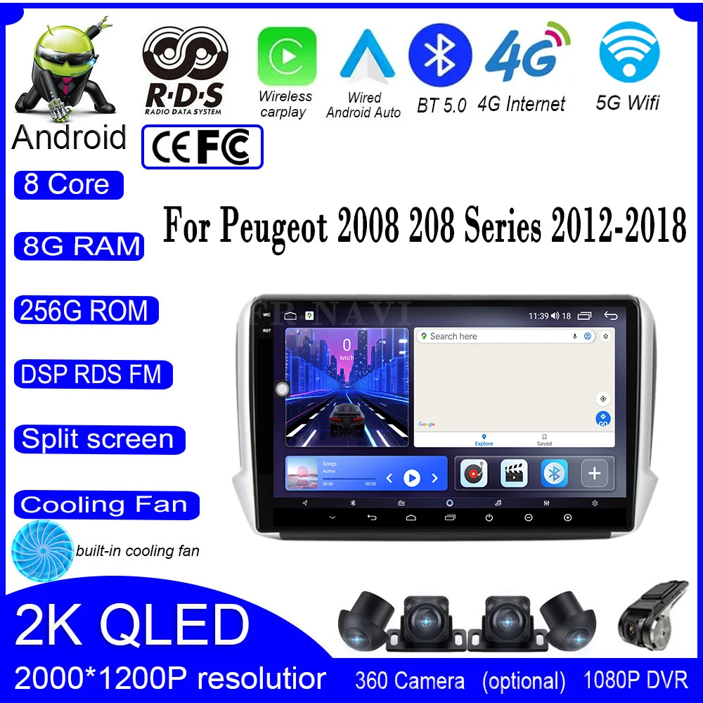 10 Inch For Peugeot 2008 208 Series 2012-2018 Android 14 Car Multimedia Radio 4G IPS GPS Navigation Carplay Player Stereo Screen
10 Inch For Peugeot 2008 208 Series 2012-2018 Android 14 Car Multimedia Radio 4G IPS GPS Navigation Carplay Player Stereo Screen
