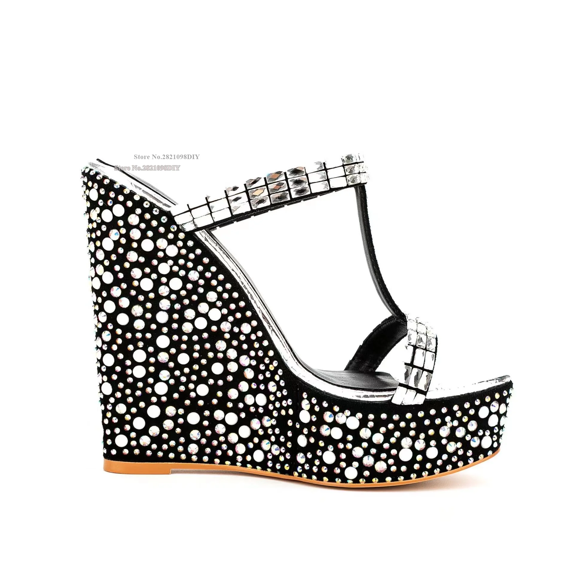 Black Silvery Stardust Crytsal Slip On Open Toe Wedge Heeled High Heel Sandals Women Mule Party Shoes
Black Silvery Stardust Crytsal Slip On Open Toe Wedge Heeled High Heel Sandals Women Mule Party Shoes