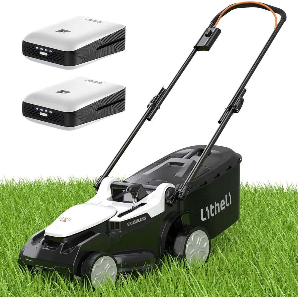 Litheli 16 Inch Lawn Mower 2 x 20V Brushless Electric Mowers for Garden Yards, Lightweight Cordless Lawnmower with 6-Position He
Litheli 16 Inch Lawn Mower 2 x 20V Brushless Electric Mowers for Garden Yards, Lightweight Cordless Lawnmower with 6-Position He