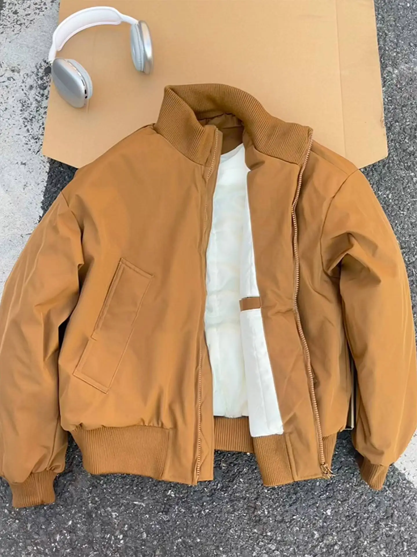 Thiened Fce Inner ort Flight Jaet Cotton Coat Men Women Autumn Winter Warm Stand Collar Cotton Clothing Stand Fit
Thiened Fce Inner ort Flight Jaet Cotton Coat Men Women Autumn Winter Warm Stand Collar Cotton Clothing Stand Fit