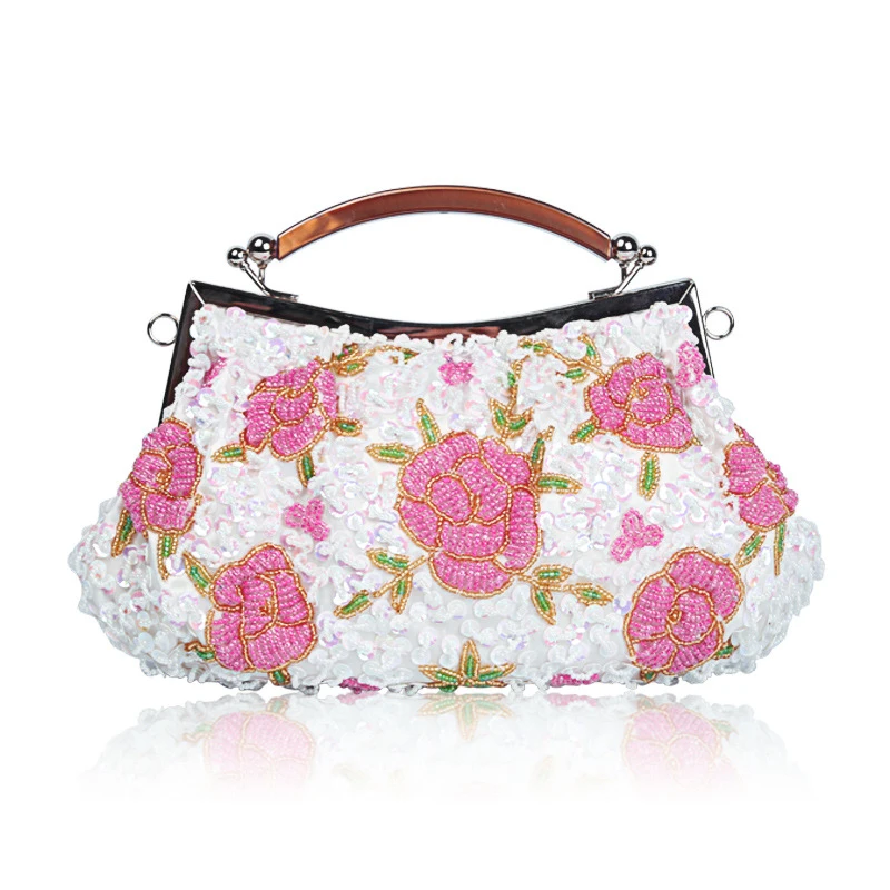 Vintage Handmade Floral Beaded Embroidery Bag, Exquisite Three-Dimensional Handmade Bag, Evening Dress Bag,Handheld Shoulder Bag
Vintage Handmade Floral Beaded Embroidery Bag, Exquisite Three-Dimensional Handmade Bag, Evening Dress Bag,Handheld Shoulder Bag