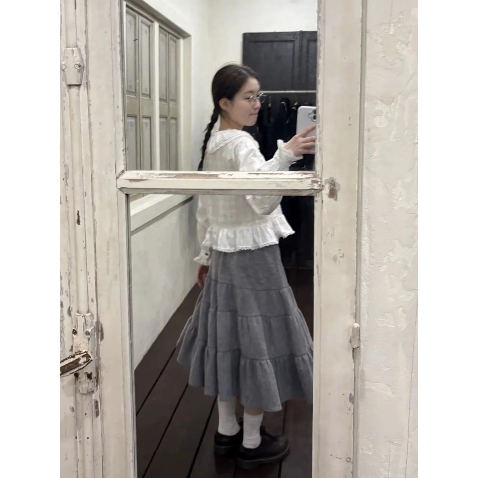 Viaplin Pure Color Woolen Patchwork Umbrella Skirt f-length Casual Loose Fit Sle for Young Women in Winter
Viaplin Pure Color Woolen Patchwork Umbrella Skirt f-length Casual Loose Fit Sle for Young Women in Winter