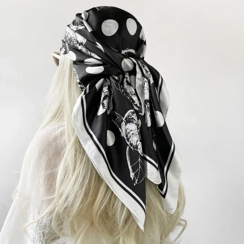 68cm Polka Dot Floral Printed Scarf Women's Spring and Autumn Thin Imitation Silk Scarf Fashion Shawl Neck Tie Scarfs Headscarf
68cm Polka Dot Floral Printed Scarf Women's Spring and Autumn Thin Imitation Silk Scarf Fashion Shawl Neck Tie Scarfs Headscarf