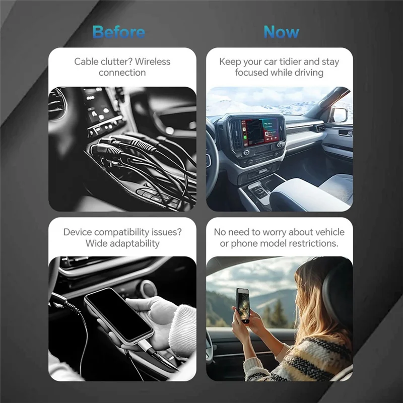 Reliable-Mini AI Box Dongle For Cars: Effortless Wireless Carplay & Android Auto, 2-In-1 Plug&Play Solution
Reliable-Mini AI Box Dongle For Cars: Effortless Wireless Carplay & Android Auto, 2-In-1 Plug&Play Solution