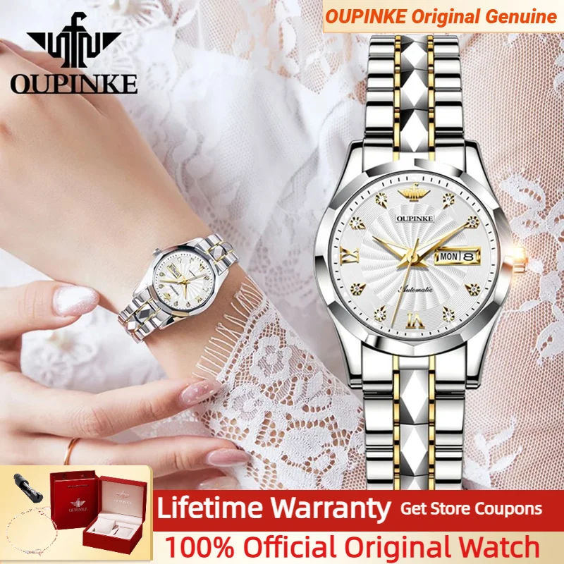 OUPINKE 3169, женские часы, японский механизм, двойной календарь, дисплей, вольфрамовая сталь, сапфировое зеркало, женские механические часы 
OUPINKE 3169, женские часы, японский механизм, двойной календарь, дисплей, вольфрамовая сталь, сапфировое зеркало, женские механические часы