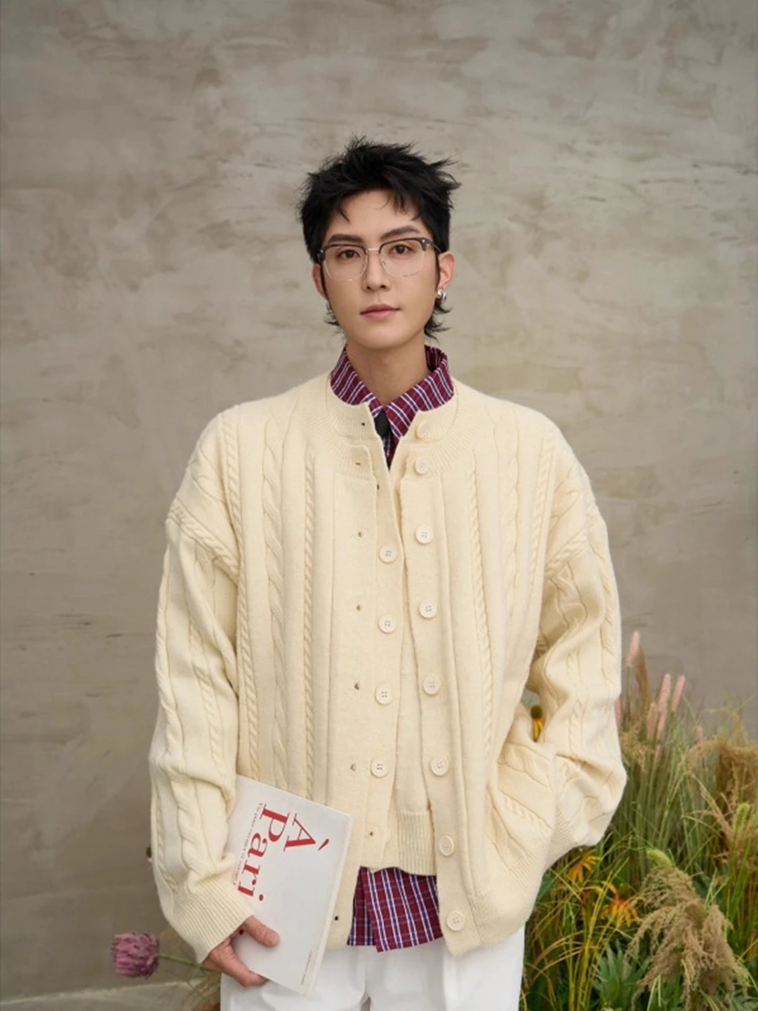 Loose Men's Knitted Sweater Cardigan Korean Style Polyester Fiber Long Sleeve Warmth Casual Fashion Autumn Winter Outerwear
Loose Men's Knitted Sweater Cardigan Korean Style Polyester Fiber Long Sleeve Warmth Casual Fashion Autumn Winter Outerwear