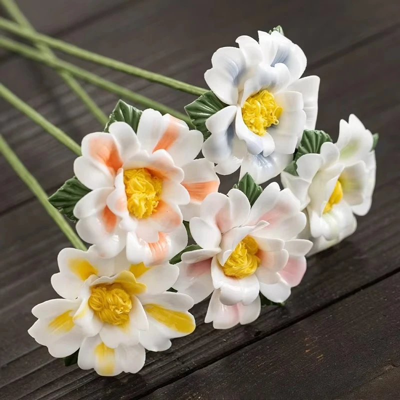 2Pcs Handmade Ceramic Peony Flowers, Artificial Floral Decor for Living Room, Dining Table Centerpiece, Vase Arrangement
2Pcs Handmade Ceramic Peony Flowers, Artificial Floral Decor for Living Room, Dining Table Centerpiece, Vase Arrangement
