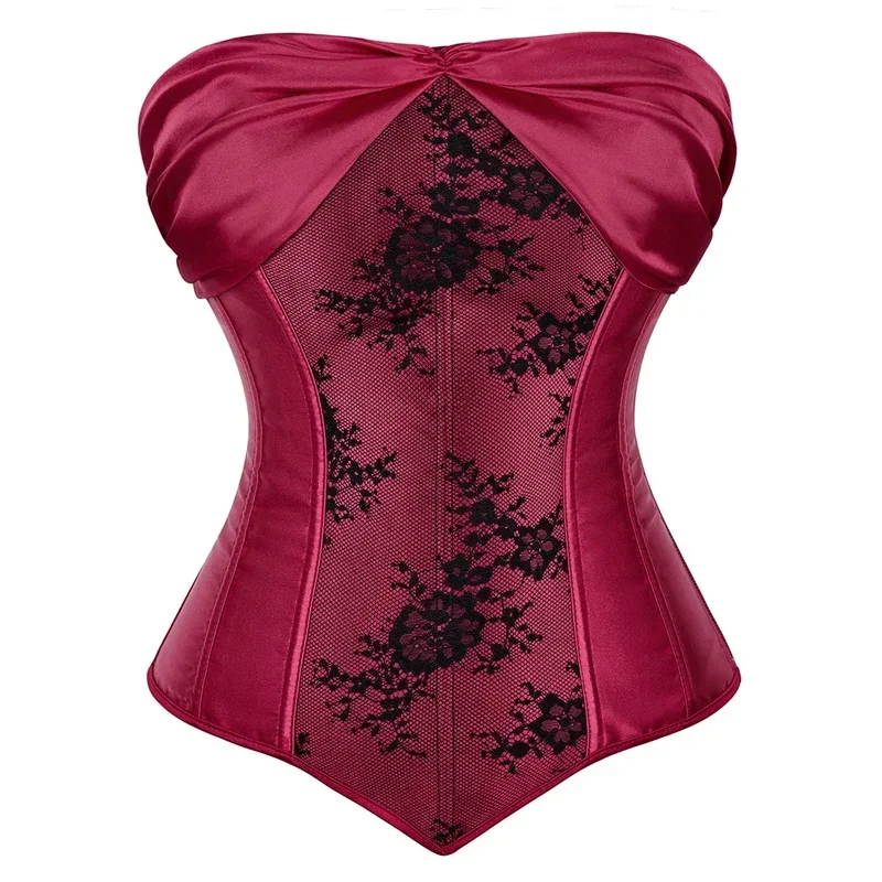 Woman Corset Vintage Satin Corsets Floral Lace Up Bustier Gothic Exotic Bustiers Romantic Bridal Outfit Medieval Party Costumes
Woman Corset Vintage Satin Corsets Floral Lace Up Bustier Gothic Exotic Bustiers Romantic Bridal Outfit Medieval Party Costumes